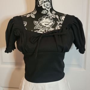 Tori Top -Black Medium NWOT